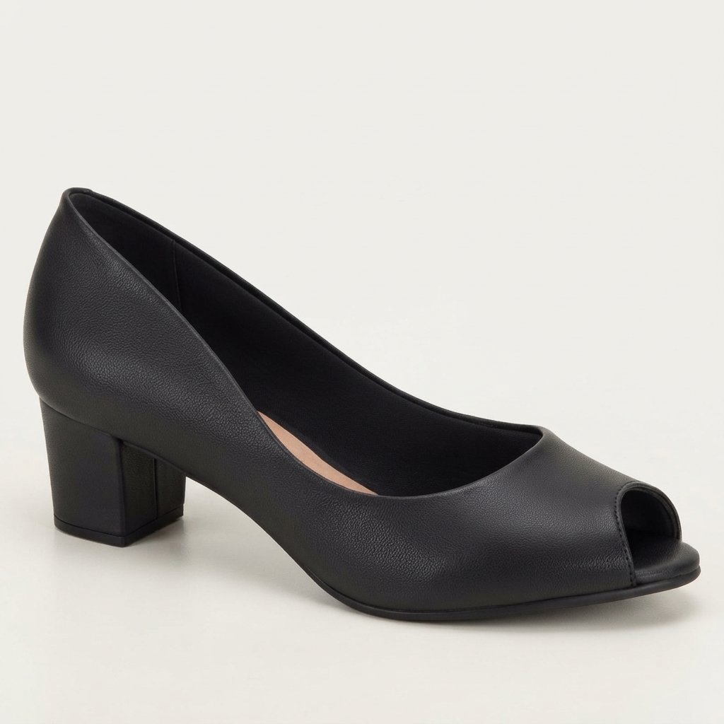 Stiletto Beira Rio Napa Turim Negro - Imagen 3