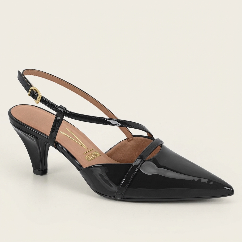 Stiletto Vizzano Verniz Premium Negro
