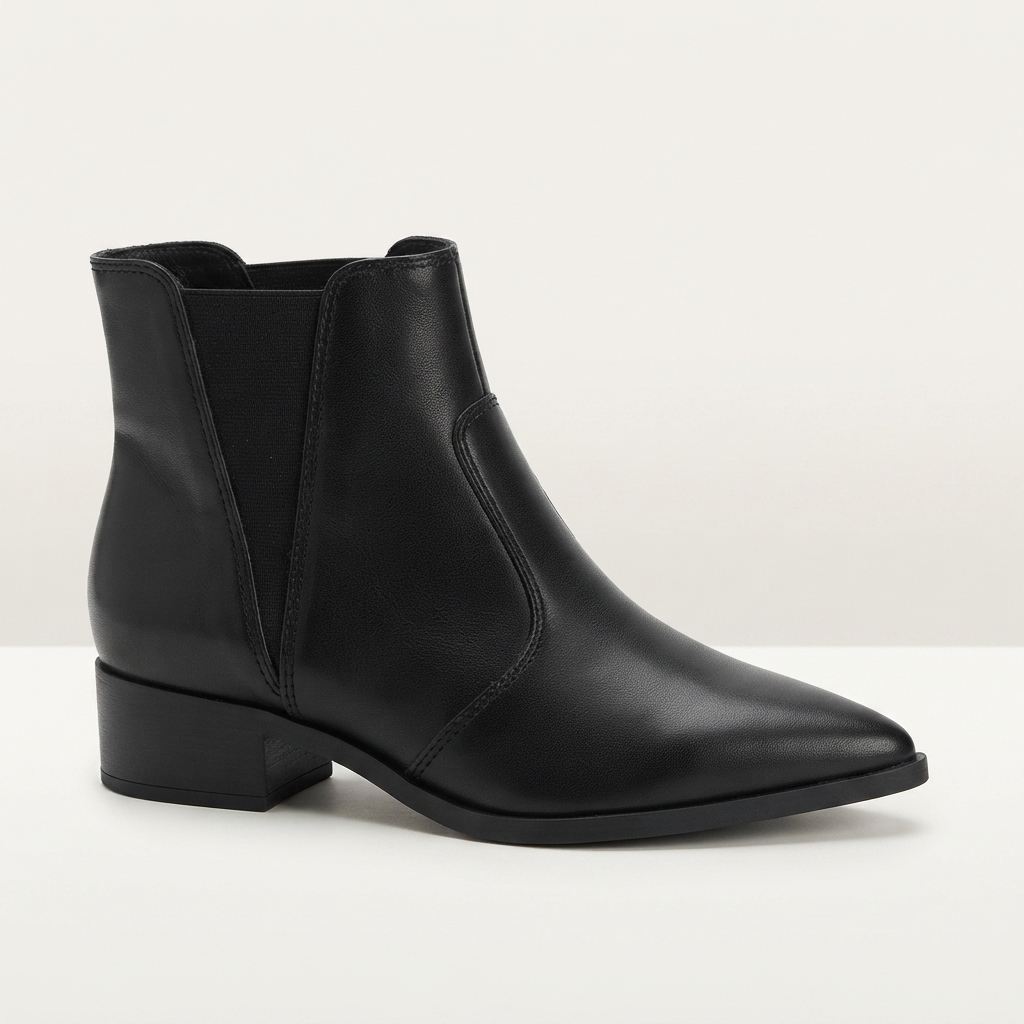 Bota Beira Rio Napa Genebra Elástico Negro - Imagen 3