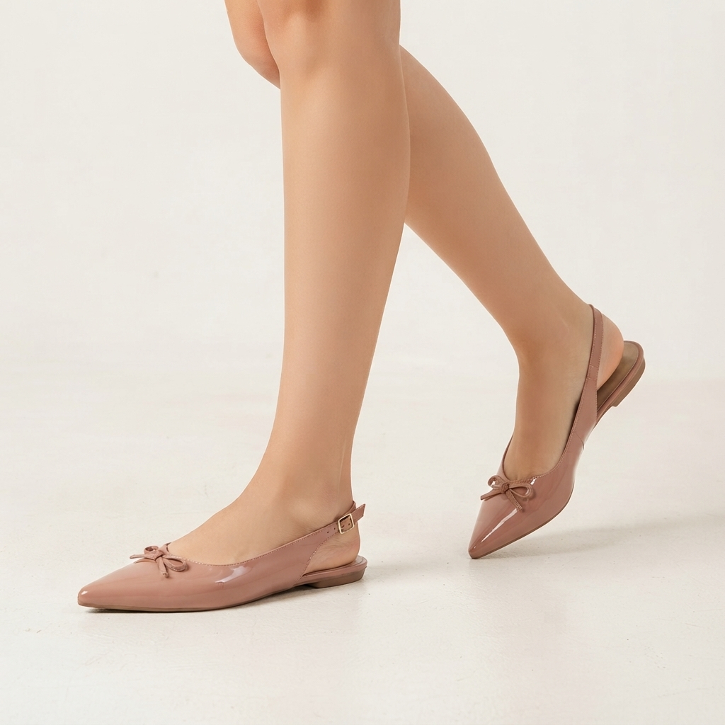 Sandalia Bianti Verniz Nude