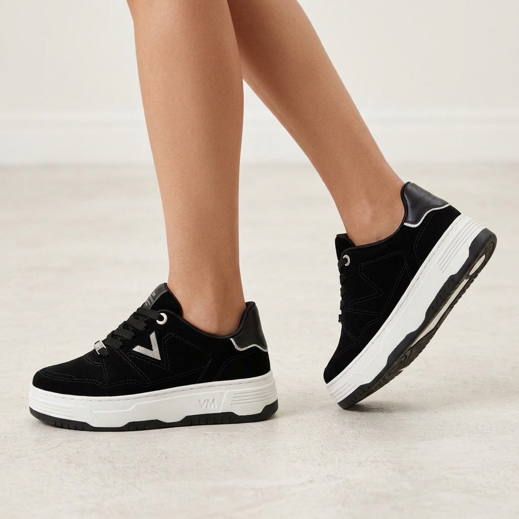 Champion Via Marte Nobuck Negro/Plata